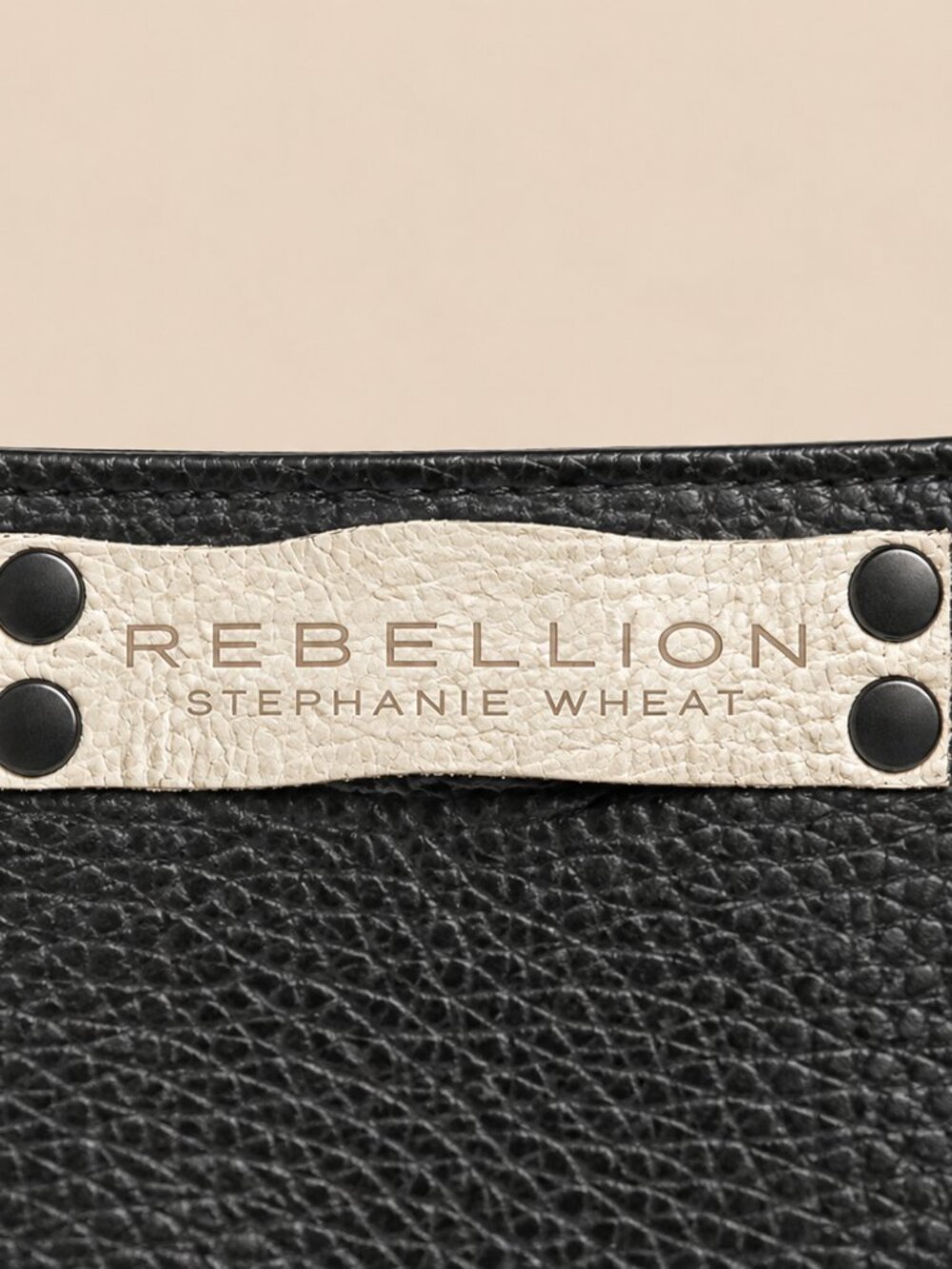 Rebellion Bag by Stephanie Wheat Medium X-Body | Fog + Black | Two-Toned - Picture 4 of 7